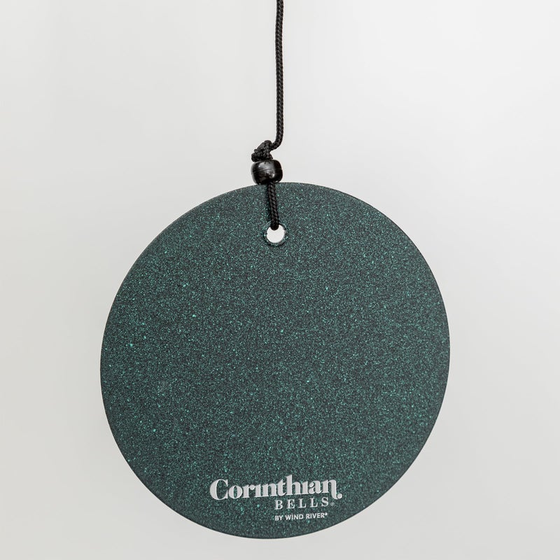 Corinthian Bells أجراس كورنثيان من ويند ريفر - جرس رياح أخضر بطول 27 بوصة للباحات، الفناء الخلفي، الحدائق، وزينة الهواء الطلق (جرس ألمنيوم) مصنوع في الولايات المتحدة الأمريكية - Image 5